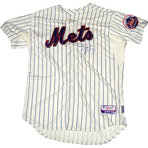 Steiner Sports MLB New York Mets Jason Bay Authentic Mets Alternate Pinstripe Cool Base Signed Jersey