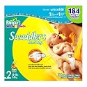 Pampers Swaddlers, Size 2, Economy Plus Pack, 184 Swaddlers