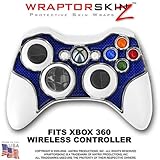 Carbon Fiber Blue Skin by WraptorSkinz TM fits XBOX 360 Wireless Controller (CONTROLLER NOT INCLUDED