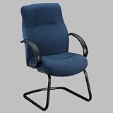 Convergence Guest Chair, Open Loop Arms, Cantilever Base, Navy Blue Fabric (HON4903BW90T)