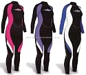 (Osprey) Womens Full Wetsuit Chest 37" (WML) (Black/White/Blue)