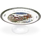 Portmeirion A Christmas Story Footed Cake Plate