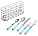 Cambridge Silversmiths Duplex 20-Piece Flatware Set with Caddy, Blue