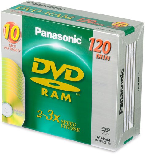 Panasonic DVD-RAM 4.7GB single-sided DVD-RAM discs 10-pack