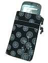 U-Bop PushPOUCH Carrying Case (Black and Grey) For BlackBerry Bold