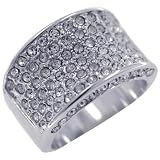 Small Round Cut Cz Cluster Ring