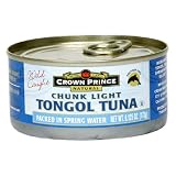 Crown Prince Natural Chunk Light Tongol Tuna in Water, 6.125-Ounce Cans (Pack of 24)