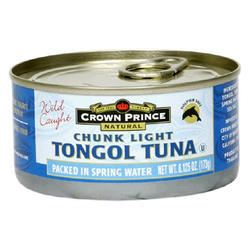 Crown Prince Natural Chunk Light Tongol Tuna in Water, 6.125-Ounce Cans (Pack of 24)