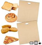 Toaster Bags for Grilled Cheese Sandwiches Made Easy (2 Pack), Reusable, Non-stick