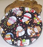 Scott's Cakes 2 1/2 lb.Brownie Chunk Cookies in a Happy Snowman Tin