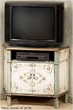 Amalia Corner Tv/vcr Cabinet Extra-lrg 44w Rose/ivory