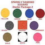 Cake Decorations - Sparkly Sanding Sugars Starter Set - 10 Jars of Assorted Colors SAVE $2.95