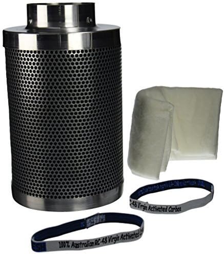 Phresh 701003 Carbon Air Filter, 4 by 12-Inch, 200 CFM by Phresh Filter