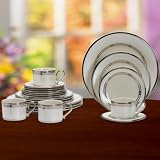 Lenox Engagement Platinum Banded Ivory China Tableware Collection