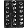 MARDI GRAS International Candy Mold Chocolate