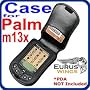Original Black Leather Flip Case for Palm Pilot m100, m105, m125, m130 Series PDAs
