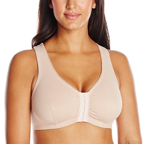 Glamorise Women's Plus-Size Complete Comfort Cotton T-Back Bra, Cafe, 44DD/F