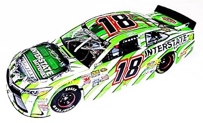 AUTOGRAPHED 2016 Kyle Busch #18 Interstate Batteries Racing (Joe Gibbs Team) Silver Signed Lionel 1/24 NASCAR Collectible Diecast Car with COA (#004 of only 709 produced!)