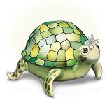 Louis Comfort Tiffany-Style Porcelain Turtle Lamp: Nature's Brightest Wonder by The Bradford Exchange