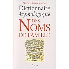 Dictionnaire �tymologique des noms de famille