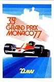 Monaco Grand Prix 1977, Art Poster by George Ham
