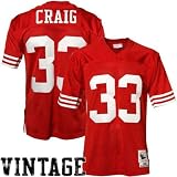 Mitchell & Ness San Francisco 49Ers 1989 Roger Craig Authentic Throwback Jersey Size 56