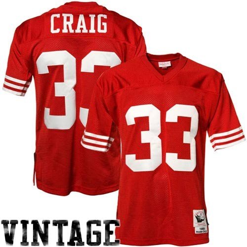 Mitchell & Ness San Francisco 49Ers 1989 Roger Craig Authentic Throwback Jersey Size 56