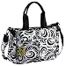 Okiedog Equinox Metro Luxury Messenger Baby Changing Bag (Black/White)