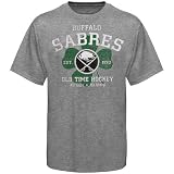 NHL Old Time Hockey Buffalo Sabres Archer St. Patrick's Premium T-Shirt - Ash (Medium)