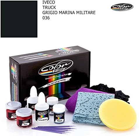 IVECO TRUCK / GRIGIO MARINA MILITARE - 036 / COLOR N DRIVE TOUCH UP PAINT SYSTEM FOR PAINT CHIPS AND SCRATCHES / BASIC PACK