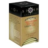 Stash Premium Organic Breakfast Blend Tea, Tea Bags, 18-Count Boxes (Pack of 6)
