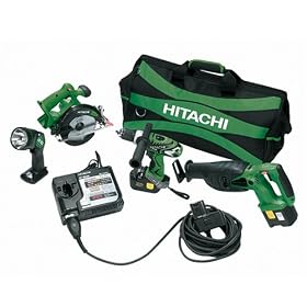 Factory-Reconditioned Hitachi KC18DLR 18 Volt Combo Kit