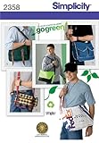 Simplicity Sewing Pattern 2358 Men's Messenger Bags, , One Size