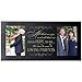 Engraved Wedding Picture Frame for parents, Mom and Dad Thank-you Holds (2) 4x6 Photos from LifeSong Milestones (Black)