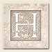 Kitchen & Housewares : AbsorbaStone Coaster set~ Monogram Initial H ~ 4 Tile Drink Coasters ~ code 575