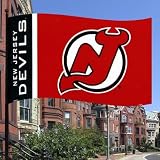 NHL New Jersey Devils Flag with Grommetts (3 x 5-Feet)