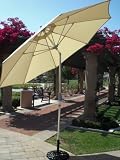 Bayside21 - 9 &acute; Protexture Tilt Market Umbrella - Beige - B001BSTM90