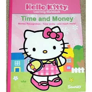 Hello Kitty Workbooks w/Stickers - Time & Money 
