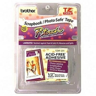 New Brother International Adhesive Laminated Tape 0.5in Core Acid-Free White Photo Book