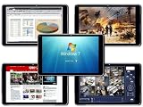 NEW GTAB® Windows® 7 10.1-INCH TABLET TOUCHPAD PC *160GB HDD* SLATE 1GB RAM FIRE 1.7GHz WIFI HP CAMERA APPLE SHAPE GALAXY BLACK TRANSFORMER USB TAB