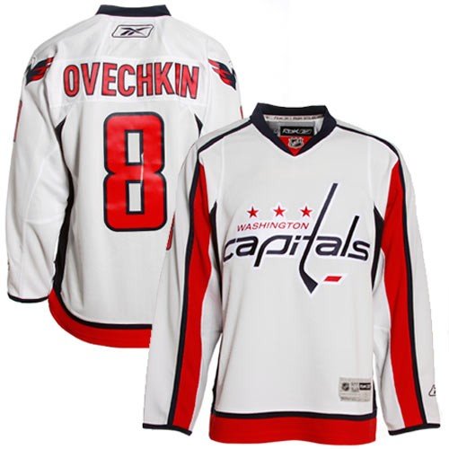 Reebok Washington Capitals Alex Ovechkin Premier Road Jersey Medium