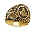 College Style (GOLD Plated) Stainless Steel Freemason Ring / Masonic Rings - Freemason's Jewelry for Free Masonry Member. Free Masons Masonary Ring with Masonic symbol (9)