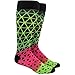 adidas Metro IV Soccer Socks, Medium, D Print: Black/Solar Green/Shock Pink