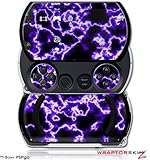 PSPgo Skin and Screen Protector Kit - Electrify Purple fits Sony PSP go