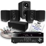 Creative Audio CA-HC8-BG Home Cinema System (Yamaha RX-V373 Black + Q Acoustics 2000i Cinema Graphite + Free £160 cable bundle + Free 9 page Creative Audio Quickstart Guide). 2 Year Guarantee + Free next working day delivery!