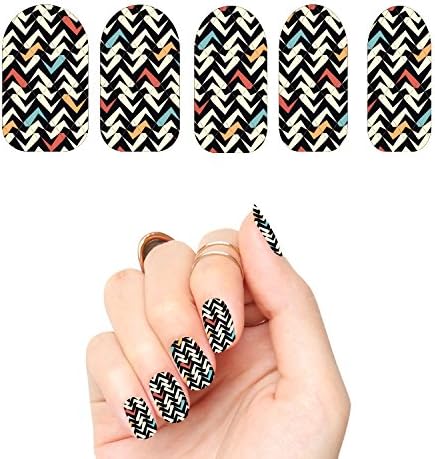 Tattify Nail Wraps - Graphic Delusion (Set of 22) Nail Art Decal Stickers