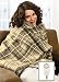 Sunbeam Tan Plaid Fleece Electric Heated Warming Throw Blanket