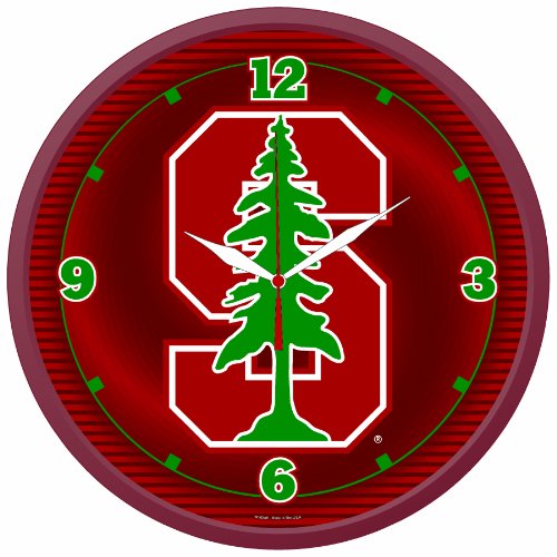 NCAA Stanford Cardinals Round Clock