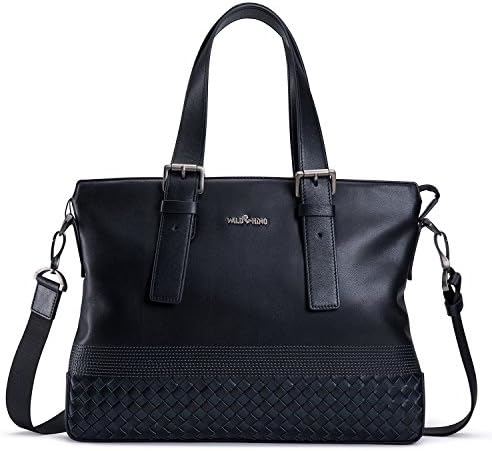 Wild Rhino Head Layer Of Leather Man Bag Handbag High-end Men's Briefcase Business Casual Leather Bag Cross Bag Black