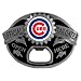 Chicago Cubs Bottle Opener Tailgater Belt Buckle - MLB Baseball Fan Shop Accessories